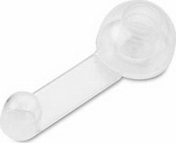 Stop ușă Autocolant Plastic Alb 1buc