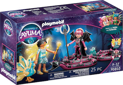 Playmobil Ayuma Crystal Fairy And Bat Fairy with Soul Animal pentru 7-12 ani