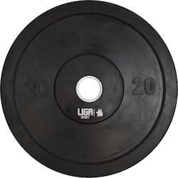 Liga Sport Δίσκος Ολυμπιακού Τύπου Λαστιχένιος 1 x 20kg Φ50mm