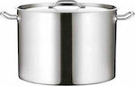 Yujing Stainless Steel Pressure Cooker Capacity 23lt with Diameter 35cm and Height 24cm.