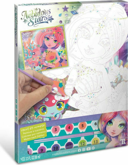 Nebulous Stars Painting Paint By Number Canvas-Coralia for Children 7+ years Years