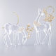 Eurolamp Weihnachtsbaumschmuck Rentier Acryl 13.8x8.2cm Verschiedene Designs