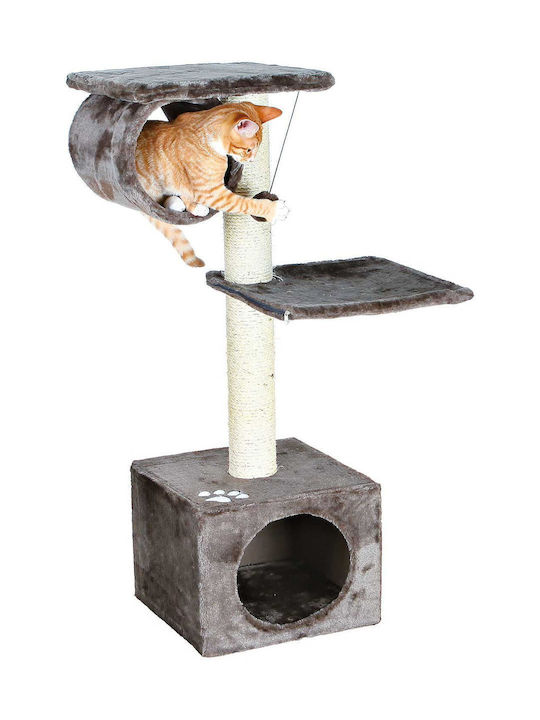 Trixie San Fernando Котешко драскало Дървета за котки Сив Подов 4 нива 36x36x106см.