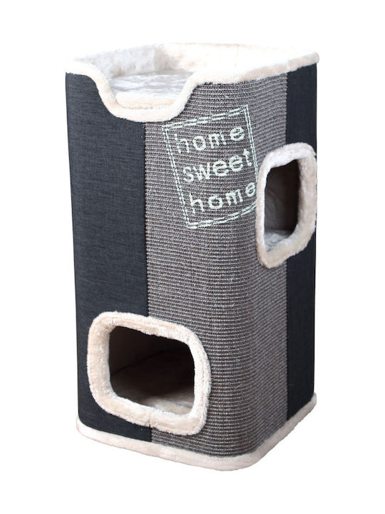 Trixie Jorge Cat Tower Scratching Post Cat Trees Gray 3 levels 40x40x78cm