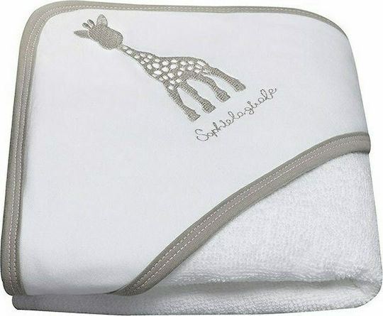 Sophie La Girafe Baby Bademantel & Kapuzenhandtuch Girafe Weiß 75x75cm
