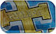 Rizla Rollendes Tablett Metall Gold/Blau