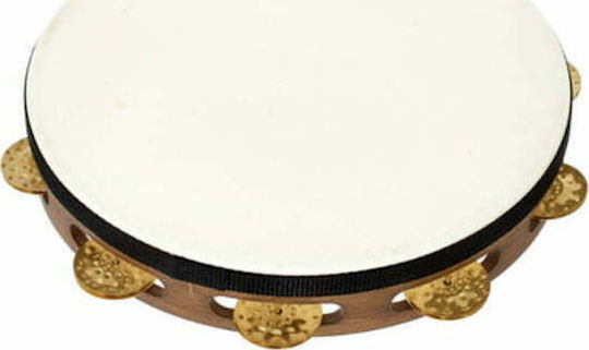 Meinl Тамбура Vintage Goatskin Wood Tambourine 10" с Естествен Материал На Кожата