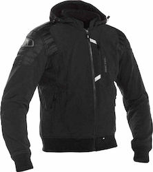 Richa Atomic Iarna Bărbați Jachetă de motocicletă Softshell Impermeabil Negru