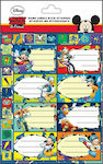 Gim Notebook Labels Mickey Mouse 8pcs