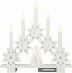 Eurolamp Christmas Plastic White Battery Candle 30x30cm