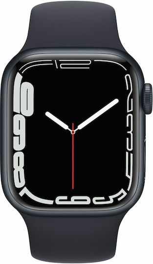Apple Watch Series 7 Aluminiu 41mm Rezistent la apă (Midnight