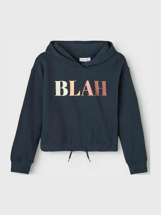 Name It Fleece Παιδικό Φούτερ Cropped με Κουκού...