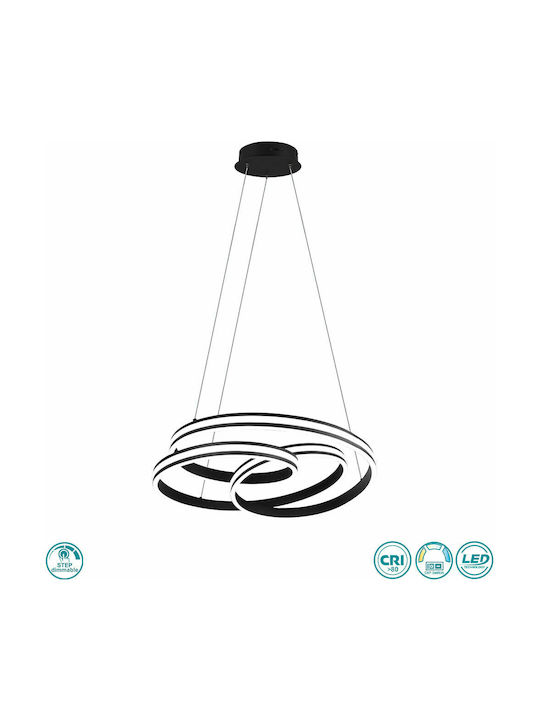 Trio Lighting Yara Pendant Light LED Black