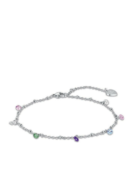 Luca Barra Stainless Steel Foot Chain 21cm