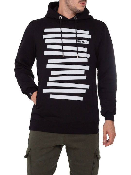 Vinyl Art Clothing Sweatshirt with Hood Black