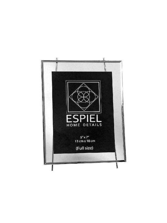 Espiel Κορνίζα Μεταλλική Ασημί 3τμχ
