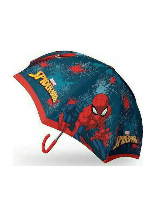 Chanos Παιδική Ομπρέλα Μπαστούνι Spiderman Μπλε