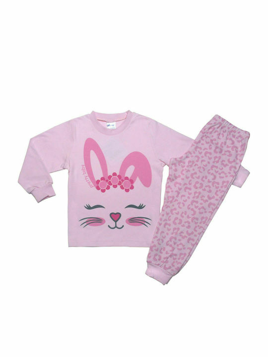 Pretty Baby Детска пижама Зимна Розов
