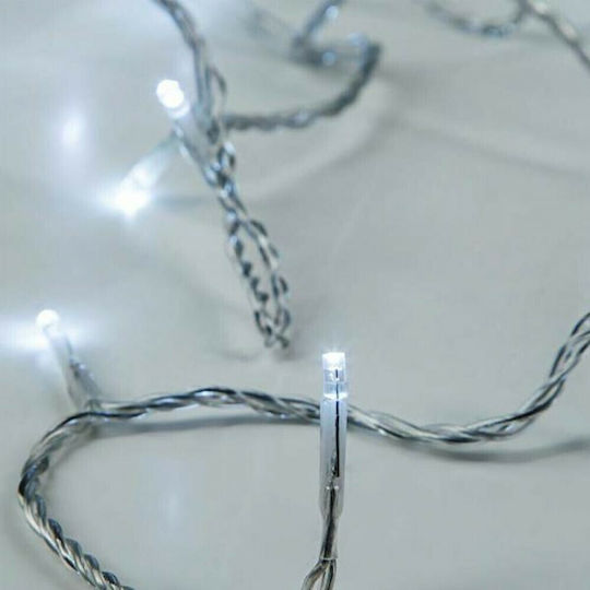50 Λαμπάκια LED 4.9μ. Λευκά Μπαταρίας σε Σειρά