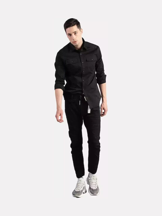 Caprice G0198 Ανδρικό Παντελόνι Τζιν Ελαστικό με Slim Εφαρμογή Μαύρο