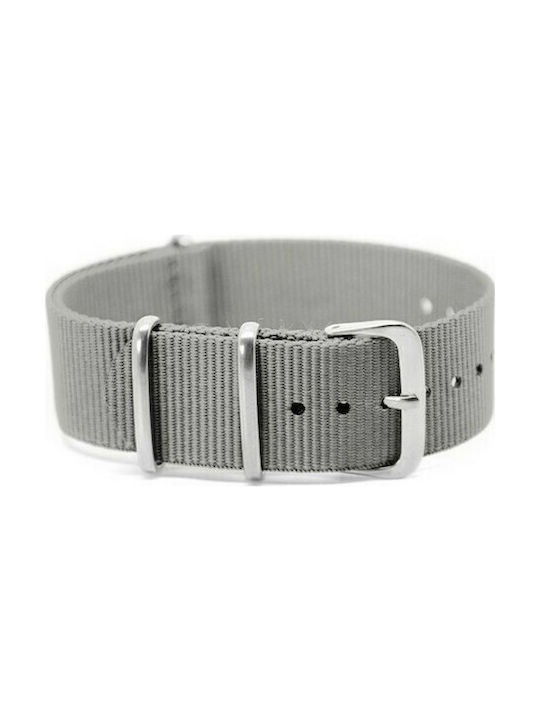 Armband NATO Grau Stoff 18mm