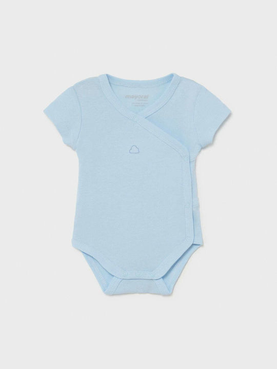 Mayoral Baby Bodysuit Underwear Set Short-Sleeved Light Blue