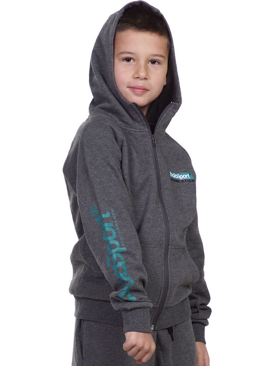 Body Action Kinder-Sweatjacke mit Kapuze Gray