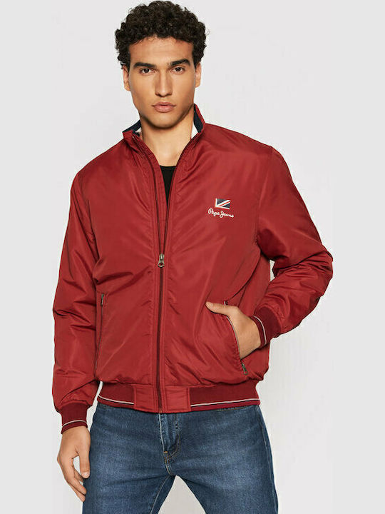 Theodore Jacket Bomber Burgundy
