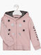 Kinder-Strickjacke Kapuzen Kapuzenpullover Rosa