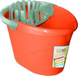 Cyclops Mop Bucket with Squeezer Plastic Capacity 16lt Orange