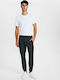 Pisa Arius P5607 Trousers Chino Elastic in Regular Fit Gray