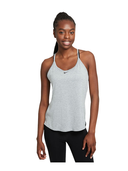 Nike Dri-Fit Αμάνικη Γυναικεία Αθλητική Μπλούζα Γκρι