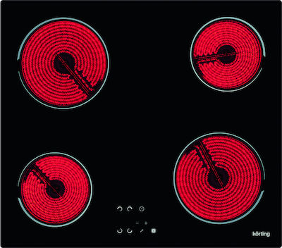 Korting HE 6241C Autonomous Cooktop with Ceramic Burners and Locking Function 59x52cm