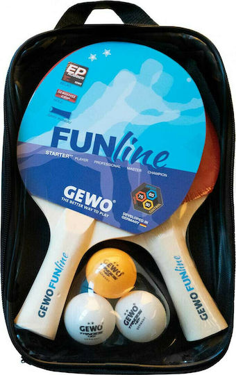 Gewo Double-Fun Σετ Ρακέτες Ping Pong