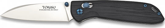 Tokisu G10 CNC Axis Lock Σουγιάς με Μηχανισμό Κλειδώματος Μαύρος