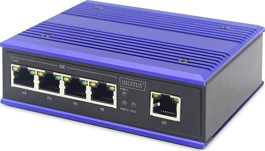 Digitus DN-651120 Unmanaged L2 PoE+ Switch with 4 Gigabit (1Gbps) Ethernet Ports