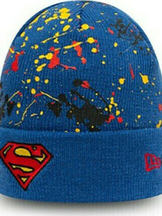 Superman Kinder Mütze Gestrickt Blau