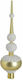 Click Christmas Plastic Christmas Tree Topper Ornament White 10x30cm