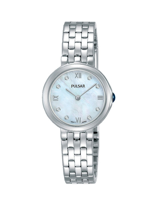 Pulsar Watch with Silver Metal Bracelet