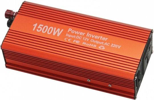 Car Inverter Modified Sinewave 1500W to Converter 12V DC in 220V AC