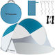 Malatec Pop Up Beach Tent For 2 People Turquoise