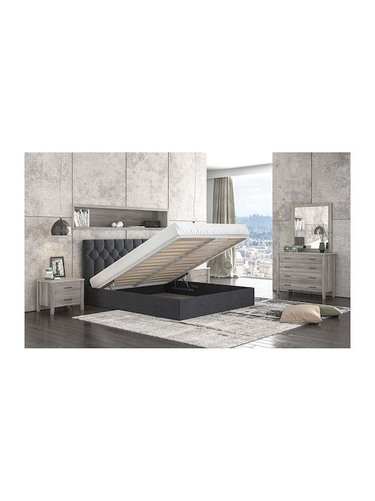 Σετ Κρεβατοκάμαρας No 63 Σταχτί 160x200εκ. 5τμχ