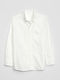 Kids One Color Shirt Long Sleeve White Oxford
