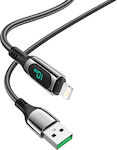 Hoco S51 Extreme Geflochten USB-A zu Lightning Kabel Schwarz 1.2m