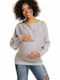 PeeKaBoo 70003C Maternity Sweater Light Gray