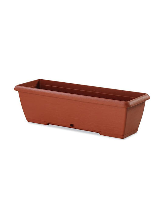 Plastecnic Terrae 50 Planter Box 50x16.7cm in Orange Color 007.5485007