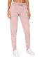 VINTAGE LOGO Ψηλόμεσο Παντελόνι Φόρμας με Λάστιχο Soft Pink Marl