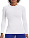 Under Armour Authentics Women's Athletic Blouse Long Sleeve White
