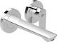 Ideal Standard Connect Air Built-In Mixer & Spout Set for Bathroom Sink with 1 Exit Silver