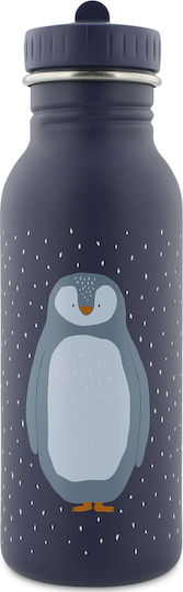 Trixie Mr. Penguin Παιδικό Παγούρι Πεταλούδα Ανοξείδωτο με Καλαμάκι Non Spill 500ml (Διάφορα Σχέδια/Χρώματα)